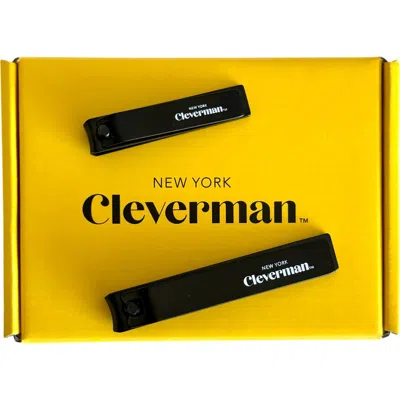Cleverman Premium Stainless Steel Fingernail And Toenail Clipper Set In Black