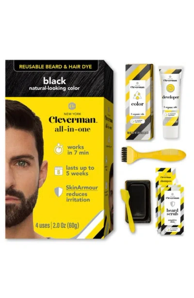 Cleverman Reusable Beard & Hair Dye Kit In Black