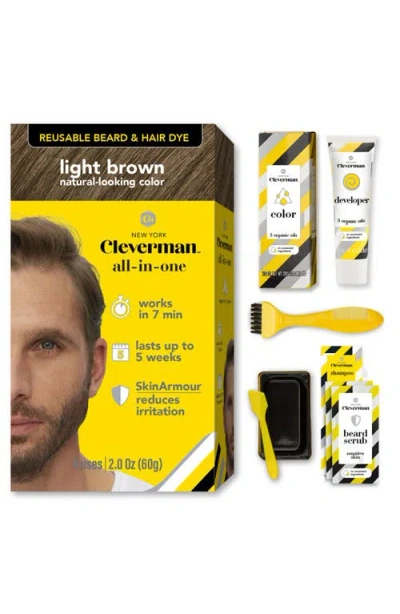 Cleverman Reusable Beard & Hair Dye Kit In Brown