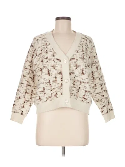 Pre-owned Cliché Cardigan Sweater In White
