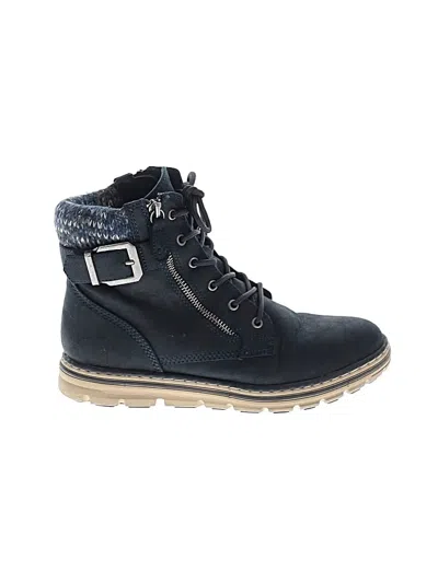 Pre-owned Cliffs By White Mountain Ankle Boots In Blue
