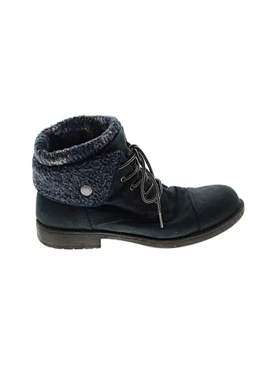 Pre-owned Cliffs By White Mountain Ankle Boots In Blue
