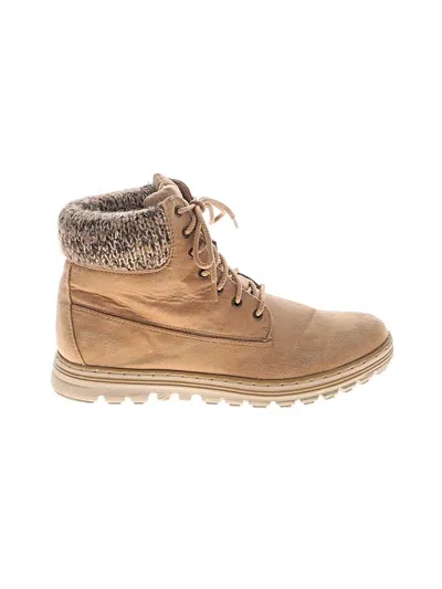 Pre-owned Cliffs By White Mountain Ankle Boots In Tan