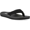 Cliffs By White Mountain Bays Flip Flop Sandal In Black Fabric