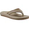Cliffs By White Mountain Bays Flip Flop Sandal In Khaki Sandalwood Fabric