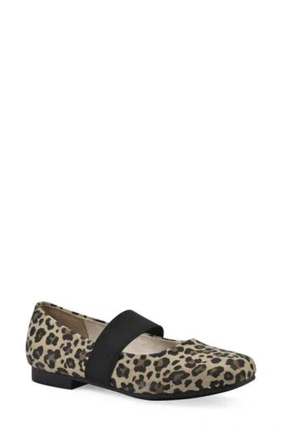 Cliffs By White Mountain Besimi Mary Jane Flat In Leopard Print Fabric