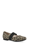 Cliffs By White Mountain Besimi Mary Jane Flat In Leopard Print Fabric