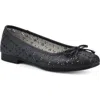Cliffs By White Mountain Bessa Square Toe Flat In Navy/burnished/smooth