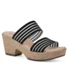 Cliffs By White Mountain Bia Espadrille Platform Sandal In Black Mesh