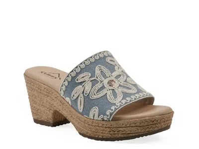 Cliffs By White Mountain Biancia Espadrille Platform Sandal In Multi