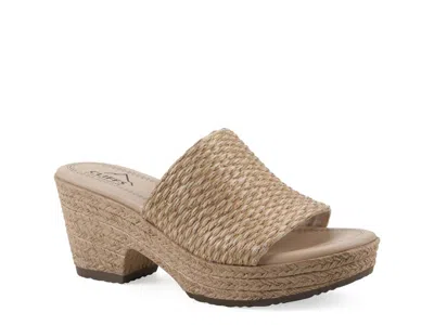 Cliffs By White Mountain Biancia Espadrille Platform Sandal In Neutral