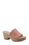 Cliffs By White Mountain Biancia Platform Slide Sandal In Pink
