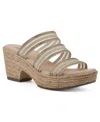 Cliffs By White Mountain Bianna Espadrille Platform Sandal In Natural Mesh