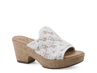 Cliffs By White Mountain Bizzie Espadrille Platform Sandal In Multi