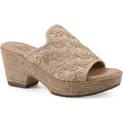 Cliffs By White Mountain Bizzie Platform Wedge Espadrille Sandal In Multi