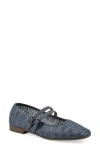 Cliffs By White Mountain Bocage Mary Jane Flat In Blue Smooth
