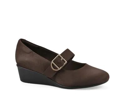 Cliffs By White Mountain Bolford Mary Jane Wedge Pump In Brown