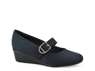 Cliffs By White Mountain Bolford Mary Jane Wedge Pump In Blue