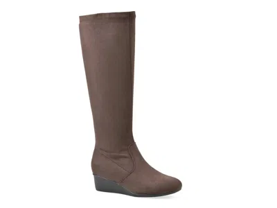 Cliffs By White Mountain Bolmont Wedge Boot In Dark Brown