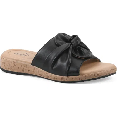 Cliffs By White Mountain Bonelle Slide Sandal In Black