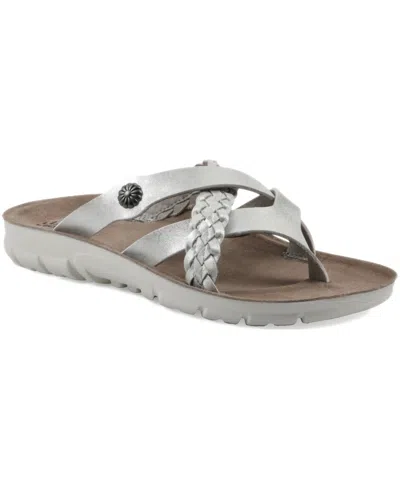 Cliffs By White Mountain Bongo Women's Flat Sandals In Transparent