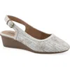 Cliffs By White Mountain Borris Slingback Wedge In Multi