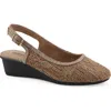 Cliffs By White Mountain Borris Slingback Wedge In Purple