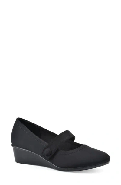 Cliffs By White Mountain Brightly Mary Jane Wedge Pump In Black