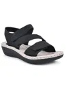 CLIFFS BY WHITE MOUNTAIN CALIBRE WOMENS FAUX LEATHER OPEN TOE FLAT SANDALS