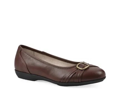 Cliffs By White Mountain Calming Ballet Flat In Brown