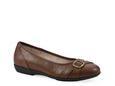Cliffs By White Mountain Calming Ballet Flat In Brown