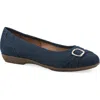 Cliffs By White Mountain Wide Width Calming Ballet Flat In Blue