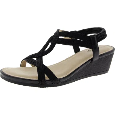 Cliffs By White Mountain Candelle Womens Stretch Wedge Slingback Sandals