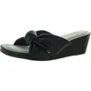 Cliffs By White Mountain Candie Womens Knotted Wedge Slide Sandals In Multi