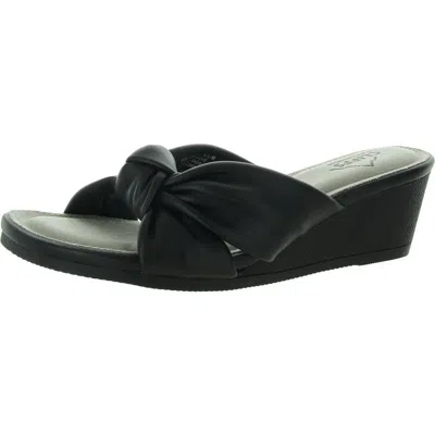 Cliffs By White Mountain Candie Womens Knotted Wedge Slide Sandals In Multi