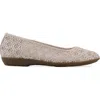 Cliffs By White Mountain Cariann Mesh Ballet Flat In Neutral