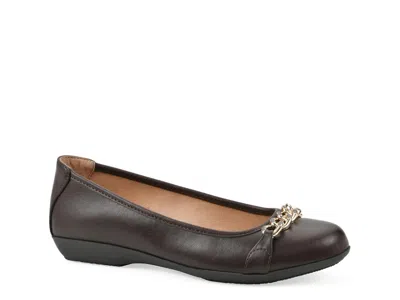 Cliffs By White Mountain Carlise Ballet Flat In Brown