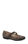 Cliffs By White Mountain Carwen Mary Jane Flat In Animal Print