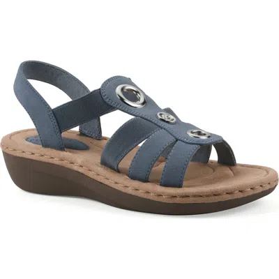 Cliffs By White Mountain Casimir Grommet Stud Wedge Sandal In Multi