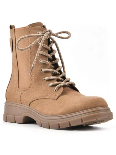 Cliffs By White Mountain Chevy Womens Zipper Casual Ankle Boots In Multi