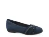 Cliffs By White Mountain Wide Width Chic Ballet Flat In Purple