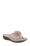 Cliffs By White Mountain Chill Slide Sandal In Pink Fabric