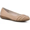 Cliffs By White Mountain Clara Ballet Flat In Neutral