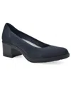 Cliffs By White Mountain Cliffs By White Women's Mountain Huntor Block Heel Pumps In Navy Nylon