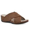 Cliffs By White Mountain Candelle Wedge Sandal In Brown Nubuck