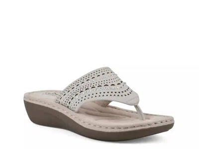Cliffs By White Mountain Comate Wedge Sandal In Gray