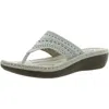 Cliffs By White Mountain Comate Womens Wedge Thong Flip-flops In Multi