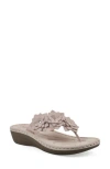 Cliffs By White Mountain Content Wedge Sandal In Light Pink Smooth