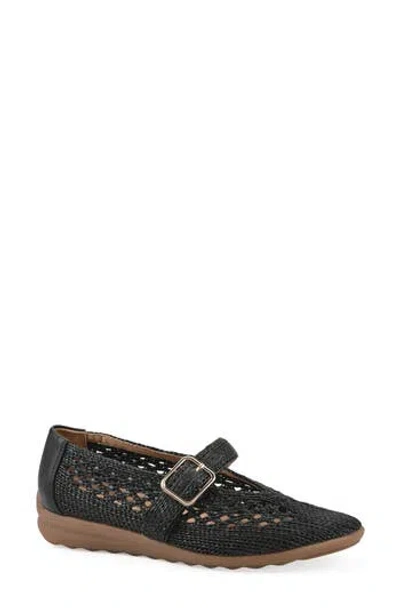 Cliffs By White Mountain Cordette Woven Mary Jane Flat In Black