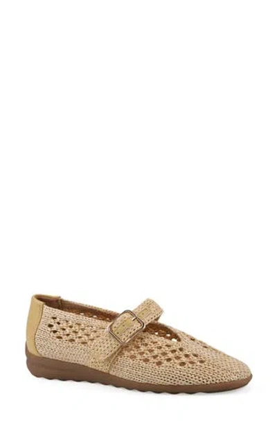 Cliffs By White Mountain Cordette Woven Mary Jane Flat In Brown